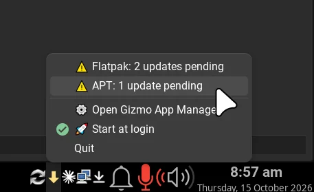 Lives quietly in your system tray and tells you when updates are waiting
